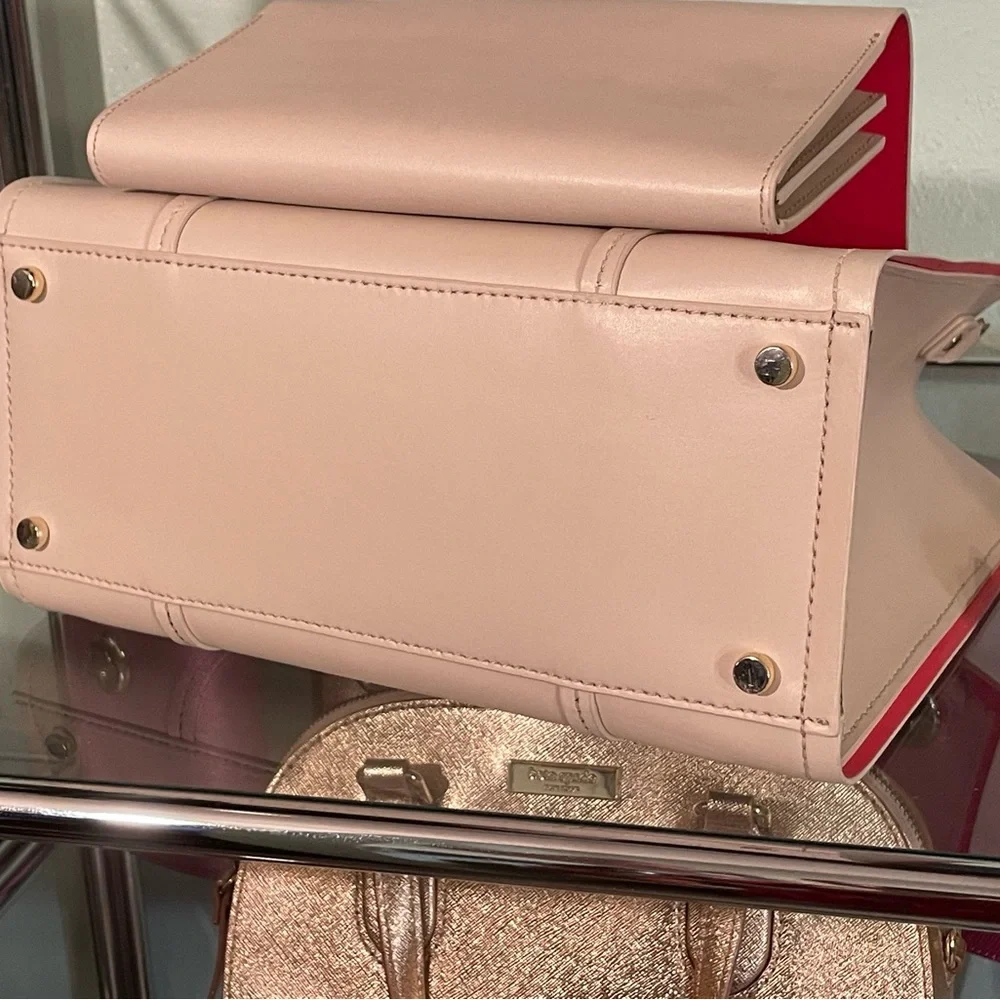 Elodie satchel/crossbody cream/hot pink - Picture 8 of 14